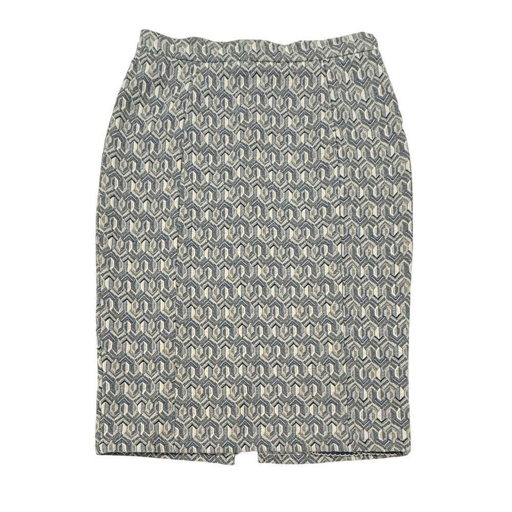 Anthropologie Maeve Emmy Textured Pencil Skirt Blue Gray Size Small W192